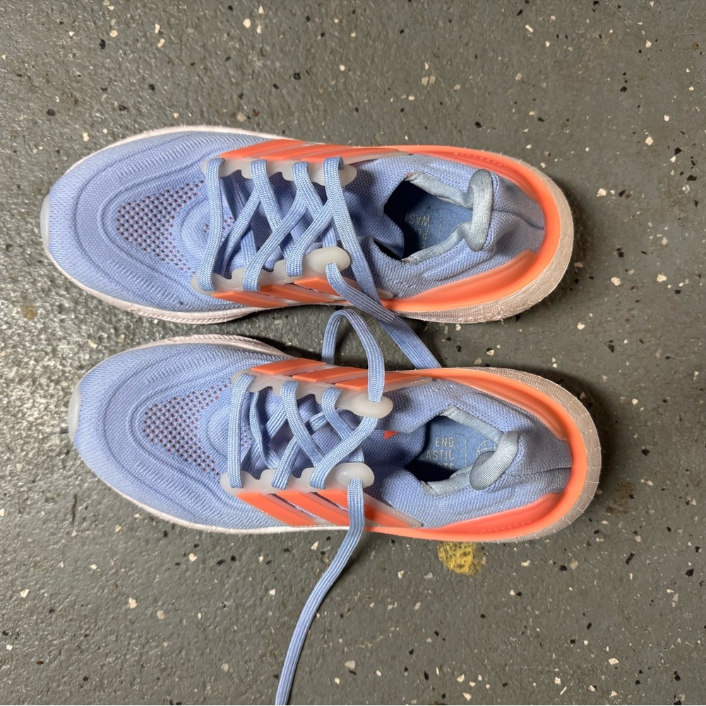 Adidas Light Boost Blue and Pink Sneakers